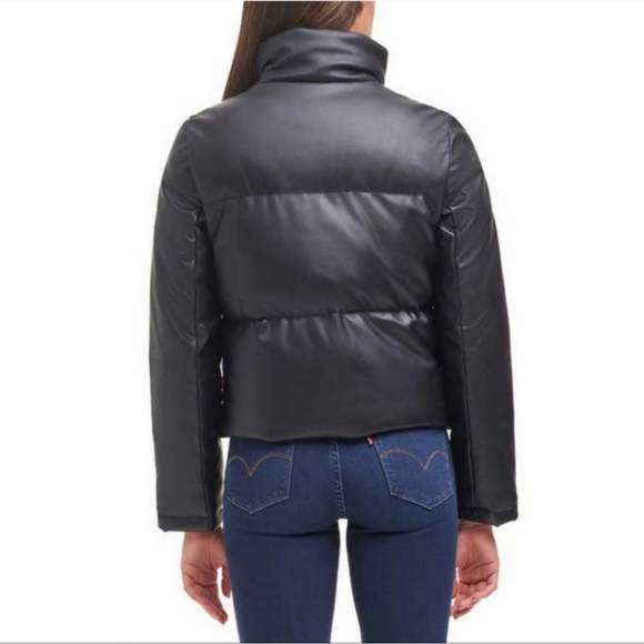 Levi's Ladies' Faux Leather Puffer Jacket - Picture 3 of 3